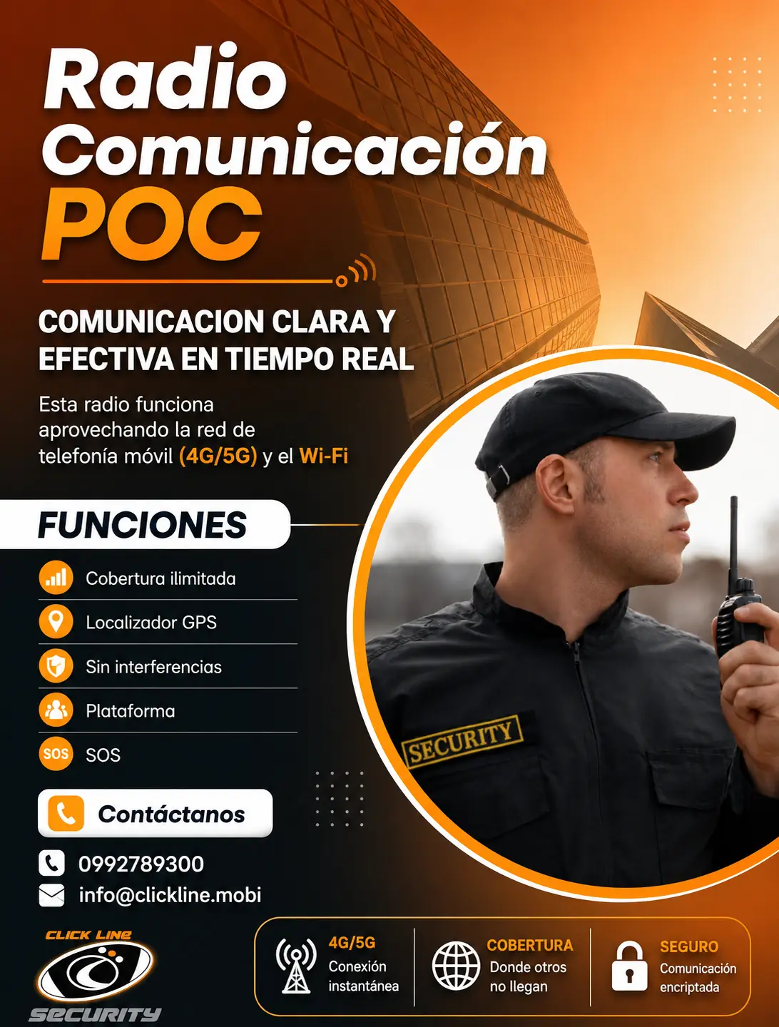 Radio comunicación POC